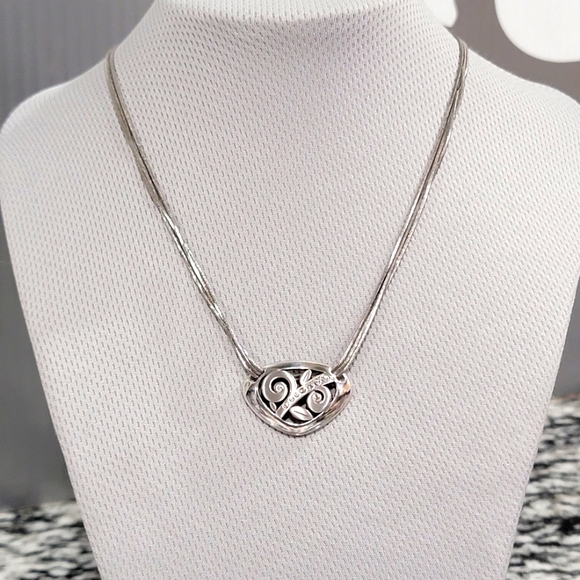 BRIGHTON EVE'S DELIGHT 3 STRAND PENDENT NECKLACE NWOT - Picture 4 of 6